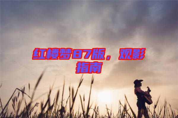 紅樓夢(mèng)87版，觀影指南