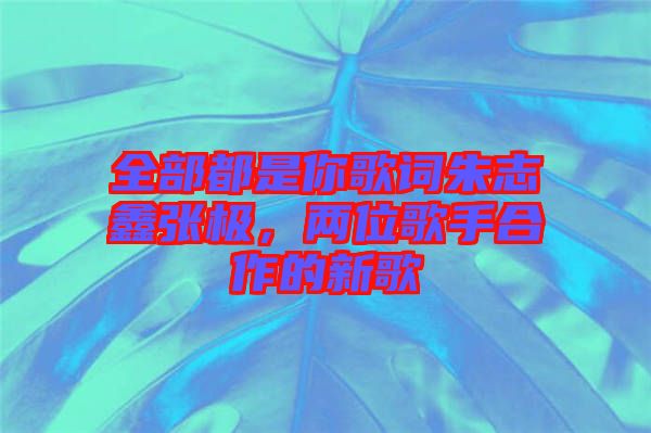 全部都是你歌詞朱志鑫張極，兩位歌手合作的新歌