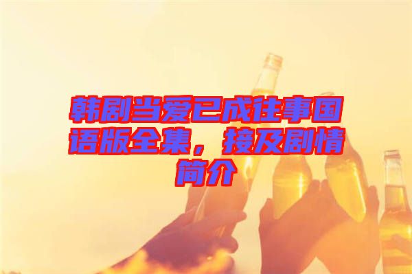 韓劇當(dāng)愛已成往事國語版全集，接及劇情簡介