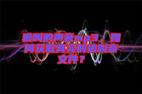 狼叫的聲音mp3，如何獲取真實(shí)的狼叫音文件？