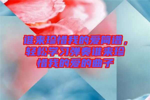 誰來珍惜我的愛簡譜，輕松學習彈奏誰來珍惜我的愛的曲子