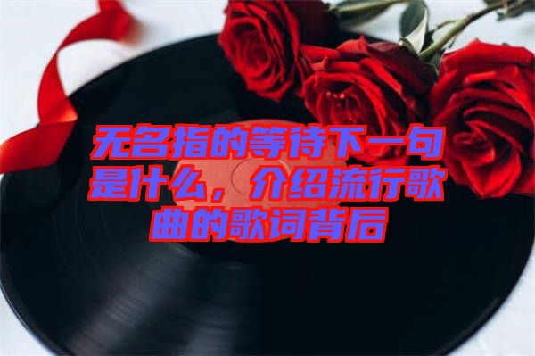 無名指的等待下一句是什么，介紹流行歌曲的歌詞背后