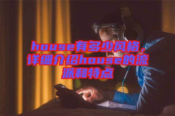 house有多少風(fēng)格，詳細(xì)介紹house的流派和特點(diǎn)