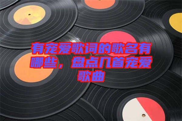 有寵愛歌詞的歌名有哪些，盤點幾首寵愛歌曲