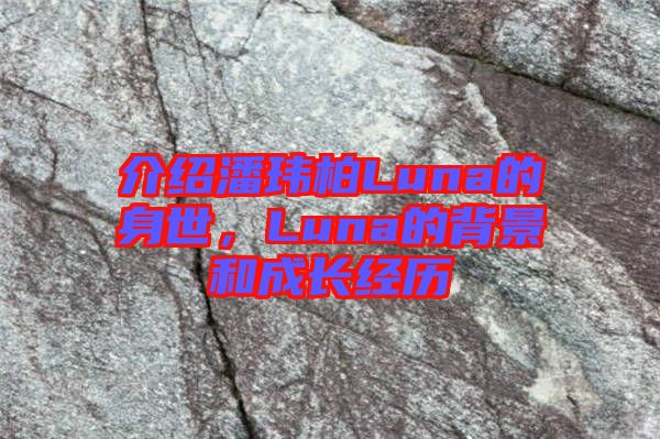 介紹潘瑋柏Luna的身世，Luna的背景和成長經(jīng)歷