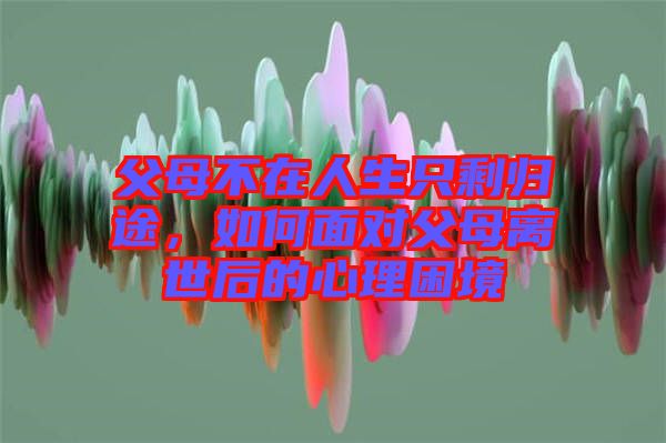 父母不在人生只剩歸途，如何面對(duì)父母離世后的心理困境