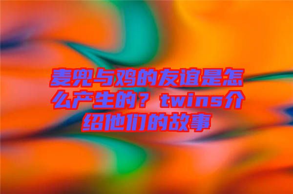 麥兜與雞的友誼是怎么產(chǎn)生的？twins介紹他們的故事