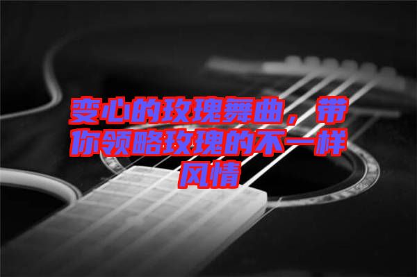 變心的玫瑰舞曲，帶你領(lǐng)略玫瑰的不一樣風(fēng)情