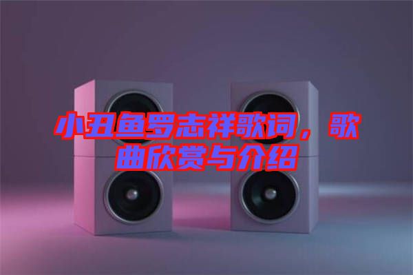 小丑魚羅志祥歌詞，歌曲欣賞與介紹