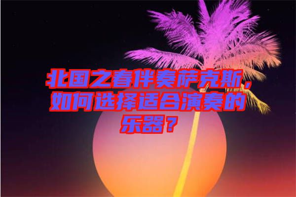 北國之春伴奏薩克斯，如何選擇適合演奏的樂器？