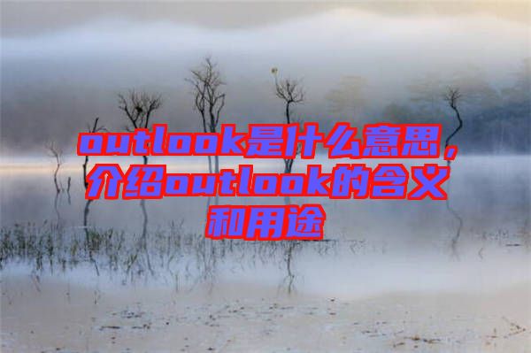 outlook是什么意思，介紹outlook的含義和用途