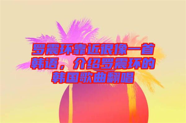 羅震環(huán)靠近很像一首韓語(yǔ)，介紹羅震環(huán)的韓國(guó)歌曲翻唱