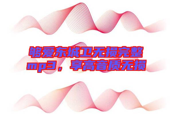 夠愛東城衛(wèi)無損完整mp3，享高音質(zhì)無損