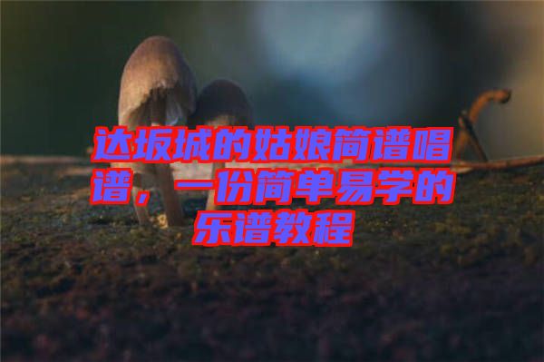 達坂城的姑娘簡譜唱譜，一份簡單易學(xué)的樂譜教程