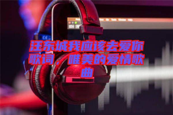 汪東城我應(yīng)該去愛你歌詞，唯美的愛情歌曲