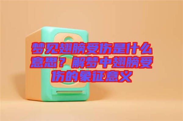 夢(mèng)見翅膀受傷是什么意思？解夢(mèng)中翅膀受傷的象征意義