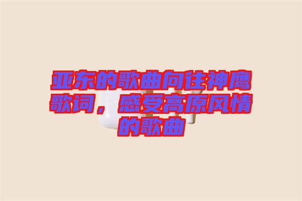 亞東的歌曲向往神鷹歌詞，感受高原風(fēng)情的歌曲