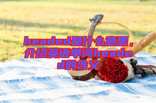 headed是什么意思，介紹英語單詞headed的含義